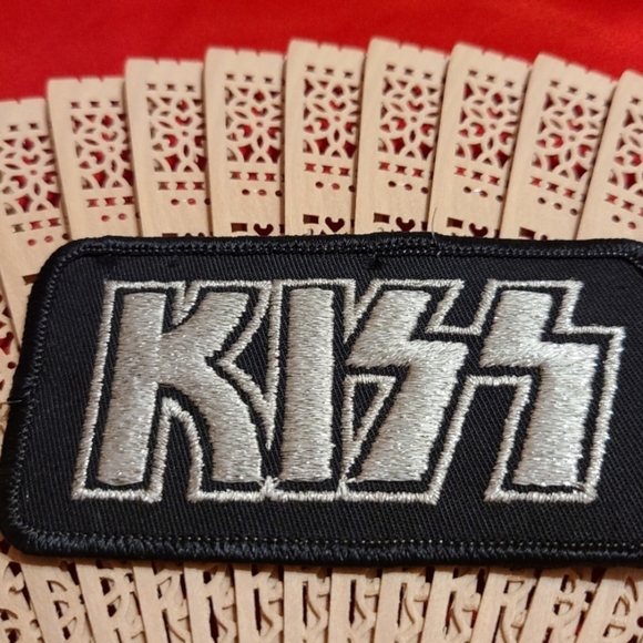 Vintage Black and Silver Patch